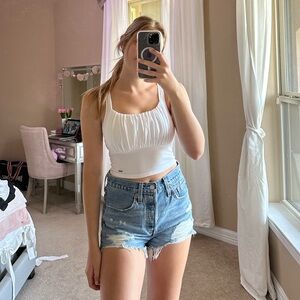 White Hollister Tank